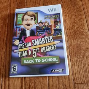 Are You Smarter Than a 5th Grader Back To School Wii game